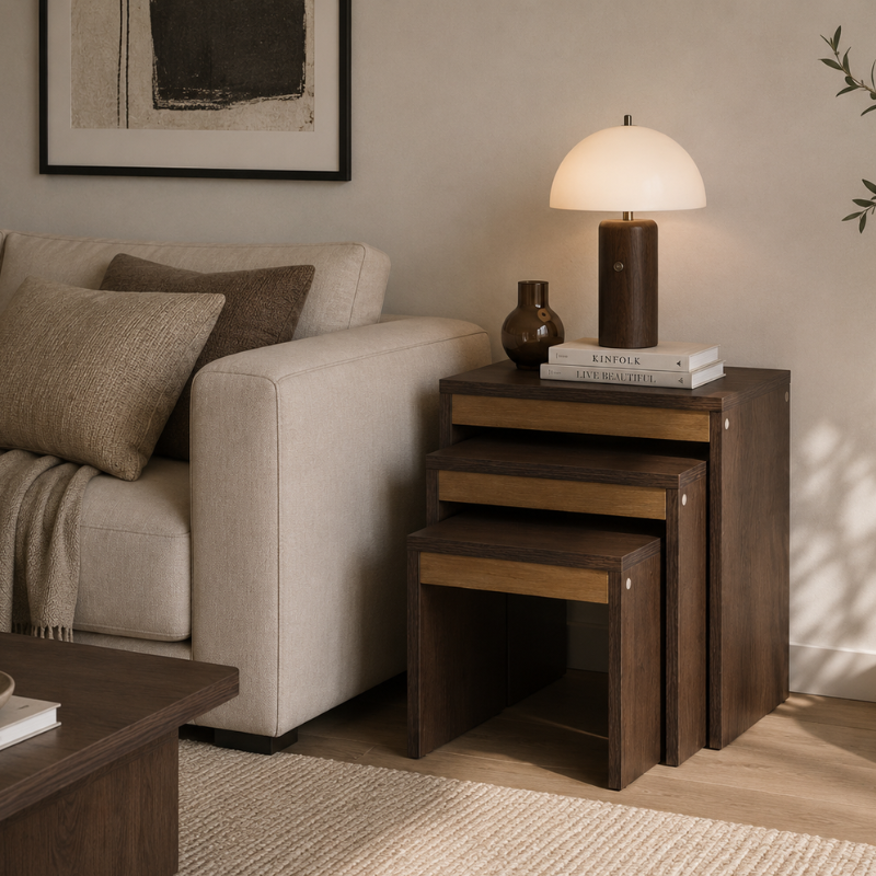 Nest of Tables-Brown - الصورة 4